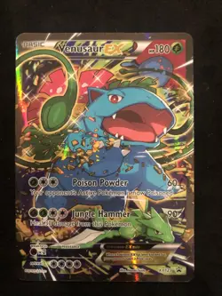 Pokemon TCG Venusaur EX XY123 Black Star Promo Full Art Card - Image 1