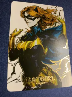 Batgirl DC Comics Woman Waifu Anime Doujin Gold Foil Holo Art Card ACG Carddass - Image 1