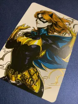 Batgirl DC Comics Woman Waifu Anime Doujin Gold Foil Holo Art Card ACG Carddass - Image 3