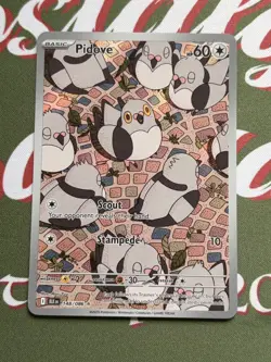 SV: Black Bolt - Pidove 148/086 - Illustration Rare pokemon card Mint Pack Fresh - Image 1