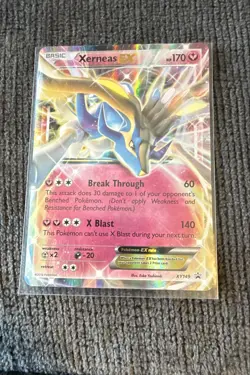 Xerneas EX XY149 Black Star Promo Full Art Holo Pokemon Card NM - Image 1