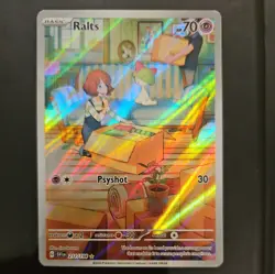Damaged Pokemon TCG Ralts Holo Rare Illustration Card 211/198. Check description - Image 1