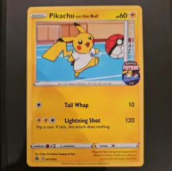 Pikachu On The Ball 001/005 Special Futsal Promo Pokemon Card - Image 1