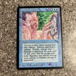 Psychic Allergy LP The Dark MTG Magic the Gathering Blue English Card - Image 1