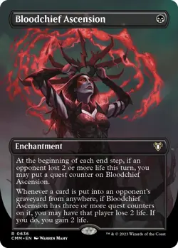Bloodchief Ascension (Borderless) [CMM - 636] - NM [Foil] TCG MTG - Image 1