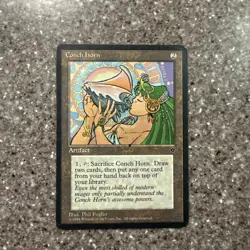 Magic: The Gathering MTG Fallen Empires Conch Horn LP - Image 1