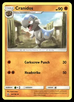 Cranidos 64/156 Uncommon Ultra Prism Pokemon Near Mint - Image 1