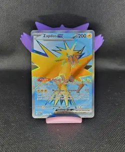 Pokemon TCG Scarlet & Violet 151 Zapdos ex Ultra Rare Full Art 192/165 Holo NM - Image 1