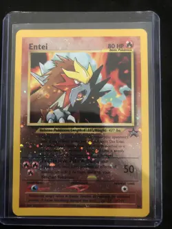 Pokemon Entei TCG 34/53 WOTC Black Star Promo Reverse Holo Vintage - Image 1