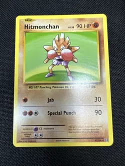 HITMONCHAN 2016 Pokemon Evolutions Holo Rare POKEMON 62/108 - Image 1