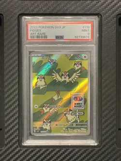 2023 PSA 9 Pidgey #118 Art Rare AR Ruler of the Black Flame Japanese Pokemon TCG - Image 1