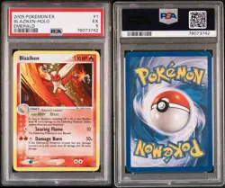 Blaziken 1/106 Holo Pokemon EX Emerald PSA 5 - Image 1