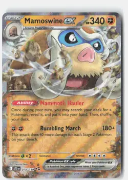 Mamoswine ex 079/159 Double Rare Journey Together Pokemon Near Mint - Image 1