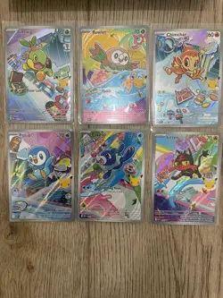 Pokemon First Partner Illustration Collection Series 1 Gen 4 & 7 Starters - Image 2