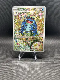 Pokemon Seismitoad 105/086 Sv: Black Bolt Illustration Rare Full Art Holo 170HP - Image 1