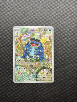 Pokemon Seismitoad 105/086 Sv: Black Bolt Illustration Rare Full Art Holo 170HP - Image 2