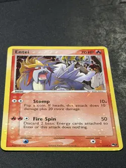MP- Entei 1/17 POP Series 2 Holo VINTAGE 2006 Pokemon Card - Image 1