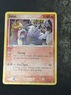 MP- Entei 1/17 POP Series 2 Holo VINTAGE 2006 Pokemon Card - Image 2
