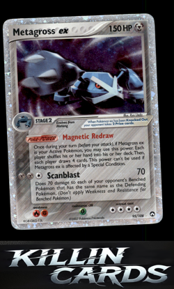 Metagross ex 95/108 Pokemon Ultra Rare Power Keepers Card DM - Image 1