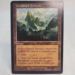 Unclaimed Territory MTG CMDR Party Retro Frame Non Foil NM Near Mint Fast Ship - Image 1