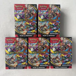 5x Pokemon TCG: Mega Evolution Booster Bundle - Factory Sealed - Ship in Box ✅ - Image 1