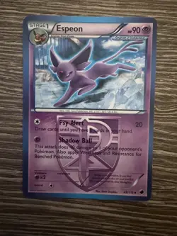 POKEMON ESPEON 48/116 PLASMA FREEZE UNCOMMON LP - Image 1