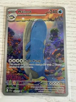 Pokemon - Wailord 162/159 - Journey Together - Pack Fresh - Image 1