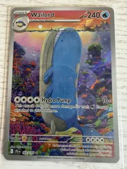 Pokemon - Wailord 162/159 - Journey Together - Pack Fresh - Image 2