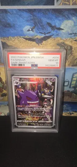 Pokemon Gengar Dark Phantasma Japanese Character Rare #074 PSA 10 Gem Mint - Image 1