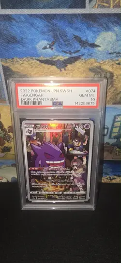 Pokemon Gengar Dark Phantasma Japanese Character Rare #074 PSA 10 Gem Mint - Image 1