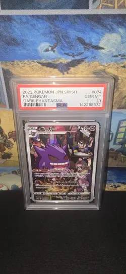 Pokemon Gengar Dark Phantasma Japanese Character Rare #074 PSA 10 Gem Mint - Image 1