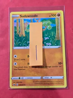 2020 Pokemon TCG Sword & Shield #100 Sudowoodo, UC, NF/H, cd1 - Image 3