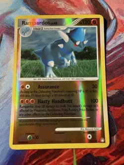 Rampardos 33/123 Reverse Diamond & Pearl Mysterious Treasures Pokemon Vintage MP - Image 1