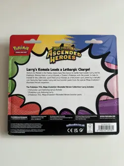 Pokemon TCG - Ascended Heroes 2 Pack Collection Blister - Larry's Komala- SEALED - Image 2