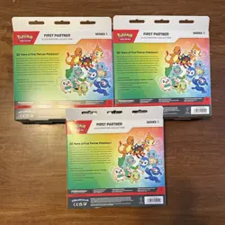 Pokemon TCG First Partner Illustration Collection Box Series 1 (LOT OF 3 SEALED) - Image 2
