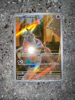Pokemon TCG Cards Mimikyu SVP075 Illustration Rare Black Star Promo Holo MINT - Image 3