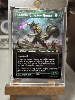 Chatterfang, Squirrel General (Borderless) Bloomburrow Regular 0082 - Image 1