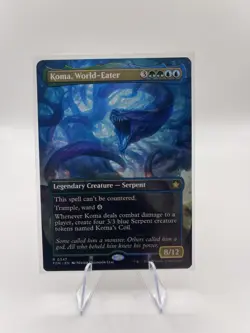 Magic MTG Koma, World Eater FDN 0347 Borderless Rare - NM condition - Image 1