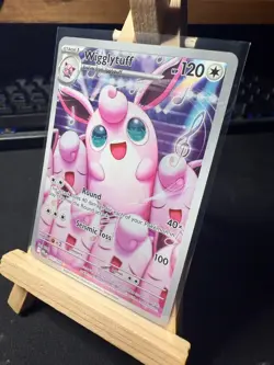 Pokemon TCG Wigglytuff 105/094 Illustration Rare – Phantasmal Flames – Near Mint - Image 1