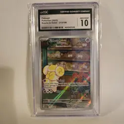 CGC 10 GEM MINT Fidough 213/198 Scarlet & Violet Illustration Rare Holo Pokemon - Image 1