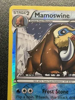 2013 Pokemon Plasma Storm Mamoswine 28/135 Reverse Holo Rare - Image 2