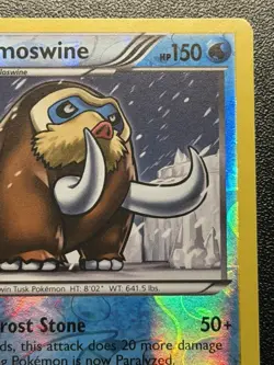 2013 Pokemon Plasma Storm Mamoswine 28/135 Reverse Holo Rare - Image 3