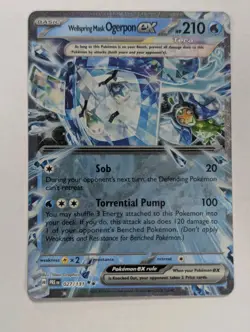 Wellspring Mask Ogerpon ex 027/131 PRE Prismatic Evolutions Holo Pokemon TCG NM - Image 1