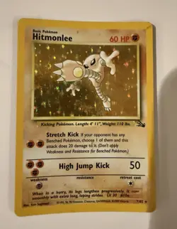 🥋 1999 Pokemon Base Set Hitmonlee 7/62 Holo (Jungle Set) - Image 1