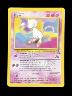 Pokemon TCG Mew Black Star Promo #8 Vintage 1999-2000 WOTC - Image 1