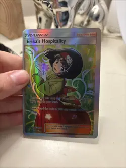 Japanese Pokemon Erika's Hospitality 107/095 Full Art SR SM9 Tag Bolt - Image 2