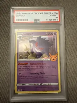 2023 Pokemon Trick Or Trade #066 Gengar PSA 10 Gem Mint! - Image 1