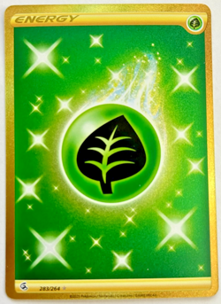 Grass Energy 283/264 SWSH08: Fusion Strike Secret Rare Pokemon Card - Image 1