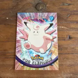 Pokemon Card Clefable #36 TOPPS 1999 TV Animation Green Logo Vintage - Image 1