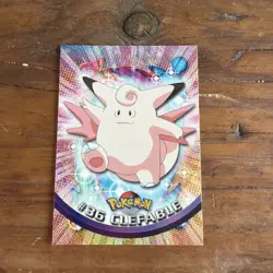 Pokemon Card Clefable #36 TOPPS 1999 TV Animation Green Logo Vintage - Image 2